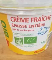 Mängden socker i BIOCRÈME ENTIÈRE ÉPAISSE 30% Mat. Gr.