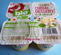 Mängden socker i Crème dessert à la vanille bio 4x95g Filière responsable