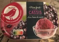 Mängden socker i Plein fruit - sorbet cassis - avec morceaux