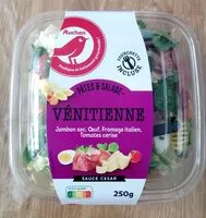 Mängden socker i Pâtes & SaladeVenitienneJambon sec, Œuf, Fromage italien, Tomates ceriseSauce césar