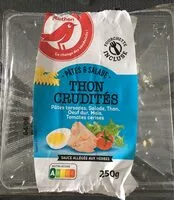 Mängden socker i Pâte et salade Thon & cruditésPâtes torsade, Salade, thon, Oeuf dur, Maïs, Tomates cerisesSauce allégée aux herbes