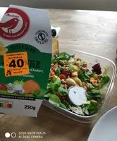 Mängden socker i Pâtes & SaladesBergèreChèvre cendré, Fourme d'Ambert, Mimolette, Noix, Tomates mi- séchéesVinaigrette à l'huile de noix