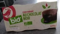 Mängden socker i Coeur fondant au chocolat noir BIO 2x90g