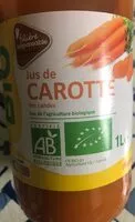 Mängden socker i Jus de carotte - carotte origine Landes