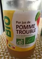 Mängden socker i 100% Pur jus Pomme trouble BioSans sucres ajoutés*