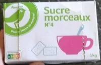 Mängden socker i Sucre en morceaux