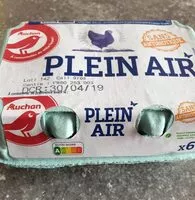 Mängden socker i PLEIN AIRX6Poules élevées sans traitement antibiotique* * pendant la période de ponte