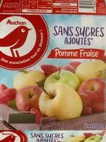Mängden socker i Sans sucres ajoutéspomme fraise contient des sucres naturellement présents