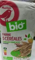 Mängden socker i Farine 5 céréales biologique
