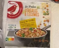 Mängden socker i Curry de lentilles, céréales et légumes