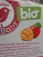 Mängden socker i Purée de pommes mangues