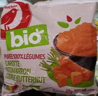 Mängden socker i Purée de carottes, potimarrons et courges butternut Bio, surgelée