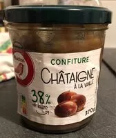 Mängden socker i Confiture châtaignes à la vanille