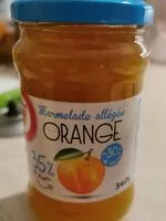 Mängden socker i Marmelade d'oranges allégée en sucres