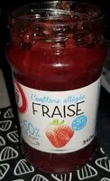 Mängden socker i Confiture de fraises allégée en sucres