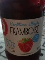 Mängden socker i Confiture de framboises allégée en sucres