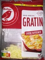 Mängden socker i Auchan rape gratin 200g