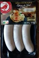 Mängden socker i Boudin blanc aux épices de noël