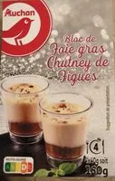 Mängden socker i Bloc de foie gras chutney de figues