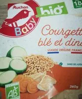 Mängden socker i Courgette Blé Dinde