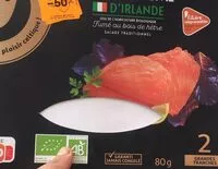Mängden socker i Saumon fumé d'Irlande issu de l'agriculture biologique - salage traditionnel au sel sec- fumé au bois de hêtre