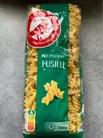 Mängden socker i Pâtes alimentaires de qualité supérieure : coquillettes, alphabet, macaroni, cheveux d'ange, torti, nouilles, coudes rayés, serpentini, penne rigate, fusilli, farfalle, festonati, mini farfalle, petit