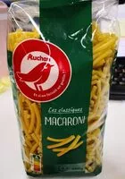 Mängden socker i Pâtes alimentaires de qualité supérieure : coquillettes, alphabet, macaroni, cheveux d'ange, torti, nouilles, coudes rayés, serpentini, penne rigate, fusilli, farfalle, festonati, mini farfalle, petit