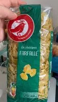 Mängden socker i Pâtes alimentaires de qualité supérieure : coquillettes, alphabet, macaroni, cheveux d'ange, torti, nouilles, coudes rayés, serpentini, penne rigate, fusilli, farfalle, festonati, mini farfalle, petit