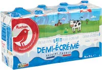 Mängden socker i Lait Demi Ecrémé AUCHAN 8x1L
