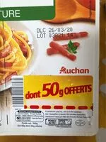 Mängden socker i Auchan all nature 2x150gdt 50gof