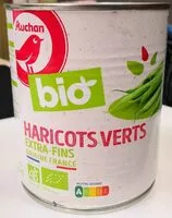 Mängden socker i Haricots verts extra fins issus de l'agriculture biologique