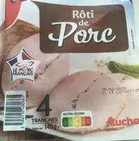 Mängden socker i Auchan rôti de porc cuit supérieur