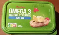 Mängden socker i OMEGA 3Tartine et Cuisine - DEMI-SEL