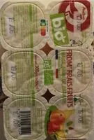 Mängden socker i FROM FRAIS FRUITS BIOabricot, banane, fraise