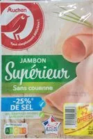 Mängden socker i Jambon cuit supérieur -25% de sel*