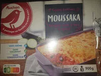 Mängden socker i Moussaka au boeuf