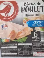 Mängden socker i Blanc de poulet réduit en sel de 25%**