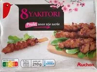 Mängden socker i 8 Brochettes de poulet Yakitori - sauce soja