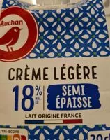 Mängden socker i Creme legere semi-épaisse18% mat. gr.