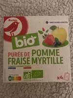 Mängden socker i Auchan purée pomme fraise myrtille bio