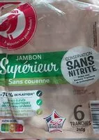 Mängden socker i Jambon SupérieurSans couenneConservation Sans Nitrite grâce aux extraits végétaux et antioxydants