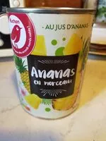 Mängden socker i Ananas en morceaux au jus d'ananas