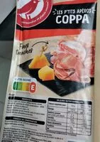 Mängden socker i Auchan coppa les fines tranche 80g