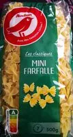 Mängden socker i Pâtes alimentaires de qualité supérieure : coquillettes, alphabet, macaroni, cheveux d'ange, torti, nouilles, coudes rayés, serpentini, penne rigate, fusilli, farfalle, festonati, mini farfalle, petit
