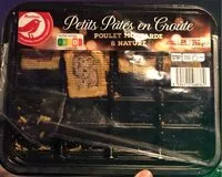 Mängden socker i Petits pâtés en croûte poulet moutarde & nature 2 recettes-16 tranches