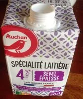 Mängden socker i Auchan specialite semi epaisse 4% brick 20cl