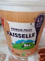 Mängden socker i Faisselle 4.5 % MATIERE GRASSE