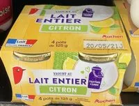 Mängden socker i Yaourts au lait entier, sucré, au citron