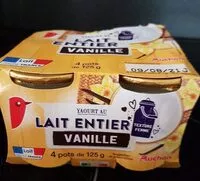 Mängden socker i Yaourts au lait entier, sucré, à la vanille