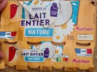 Mängden socker i Yaourts au lait entier nature